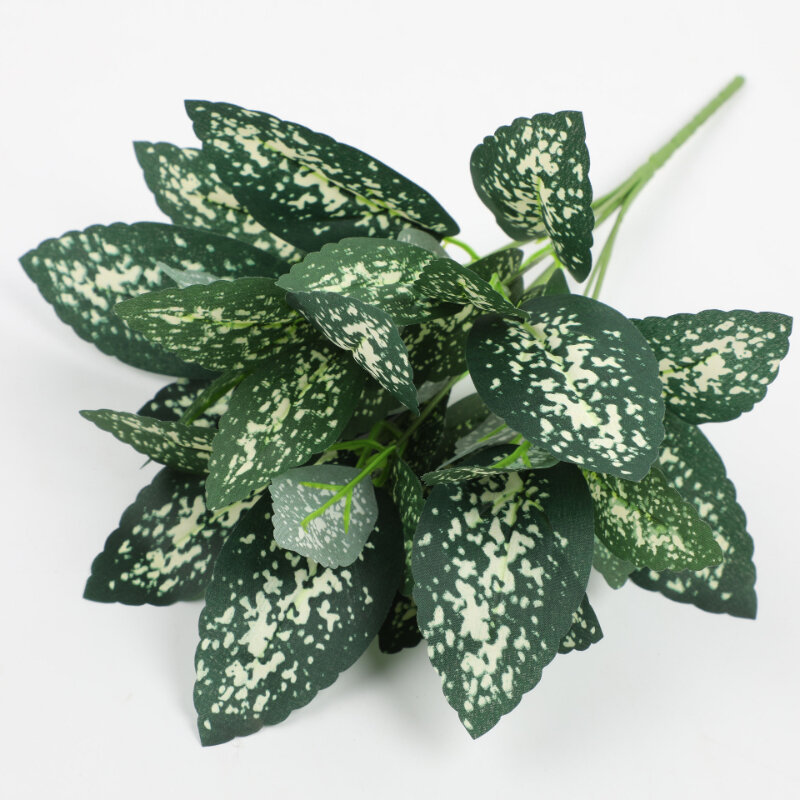 Künstliche Pflanzen Blätter Silk Schildpatt Blatt Dieffenbough Gefälschte Kleine Fee Taro Simulation Grüne Pflanze Wohnzimmer Decor