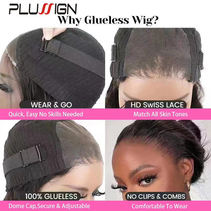 Banda elástica removível para perucas, Bandas de aperto ajustáveis para peruca, Back Knit Hair Band, Aperte peruca, Soft Plush Wigs Fastener