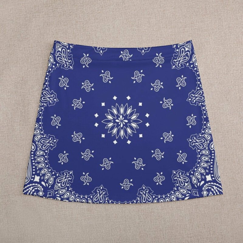 Mini-saia bandana azul feminina, vestido de verão feminino, uniforme escolar feminino, curto, Roupa, 2023