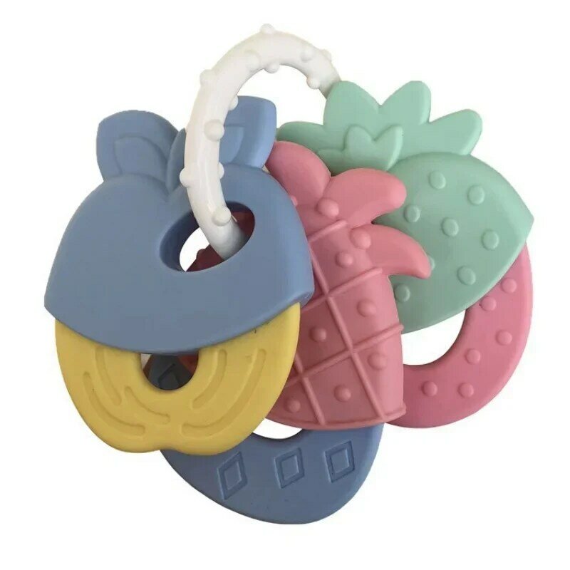 Baby Toys Sensory Rattle Teether Grasping Activity Baby Development Toys Silicone Teething Baby Ball Toys For Babies 0 12 Months