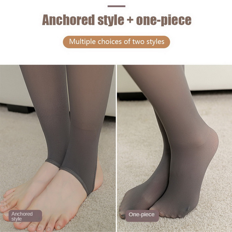 Legging translucide taille haute pour femme, collants en nylon, legging thermique chaud, bas en laine optique élastique, sexy et mince, hiver