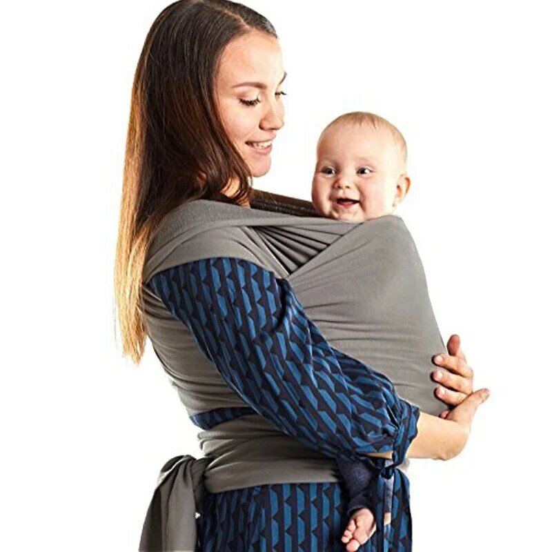 Katun pembungkus bayi pembawa baru lahir untuk balita elastis katun Travel bayi bungkus pembawa gendongan bayi 0-36 bulan