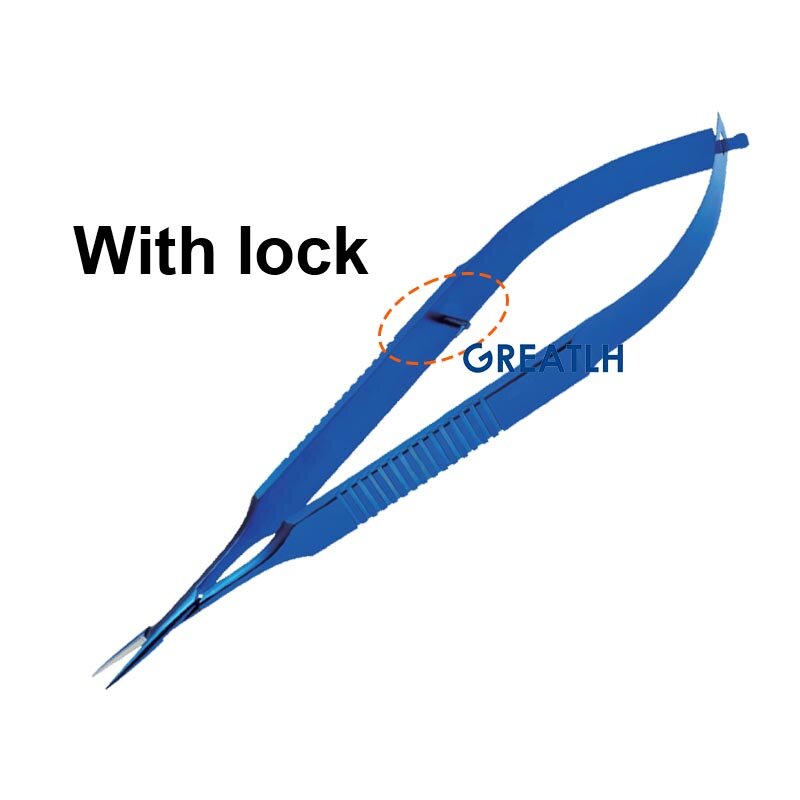 Ophthalmic Needle Holder with Lock Without Lock Eyelid Tool Ophthalmic Instrument Titanium Alloy