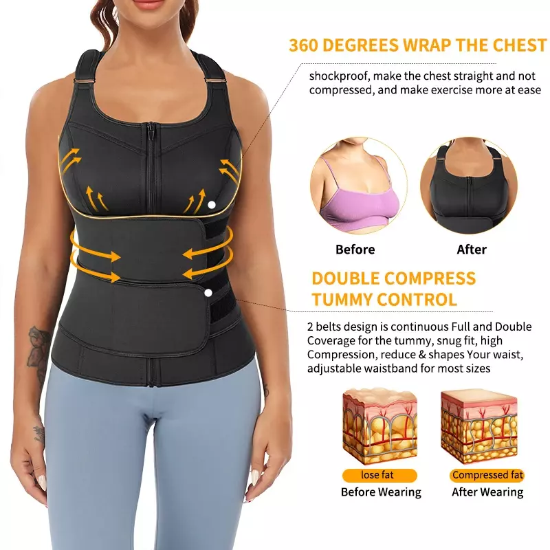 Faja shapewear corpo cintura formador espartilho superior feminino aglutinadores e shapers modelagem cinta emagrecimento bainha barriga plana sauna terno