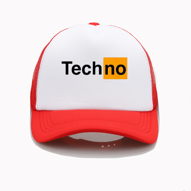 New Fashion Techno Hub Log Baseball Cap Mesh Summer Techno Lovers Best Gifts Casual Cool hat Snapback Adjustable Trucker Cap