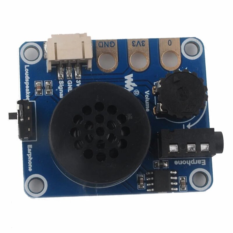 Модуль расширения динамика Waveshare, встроенный Hi-Fi чип NS8002, регулировка громкости звука для проекта Arduino, музыкальный проигрыватель Micro:bit