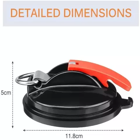 Multifunction Vacuum Suction Cup Anchor With Fixed Hook Suction Cup Hook for Heavy-Duty Car Watch Strap Suitable Car Bathroom