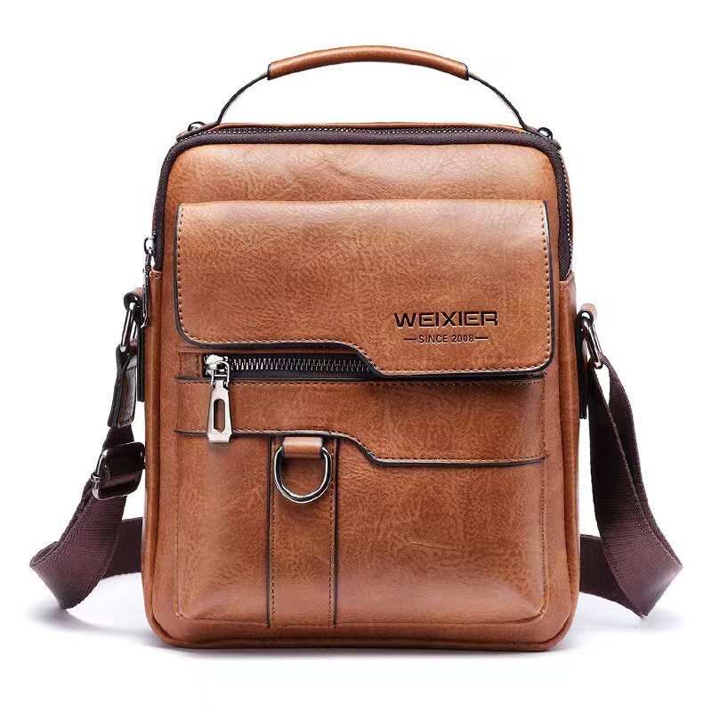 Брендовая мужская сумка на плечо для ipad 9,7 дюйма, мужские сумки через плечо из искусственной кожи с клапаном, деловой однотонный мессенджер с клапаном, дорожная сумка