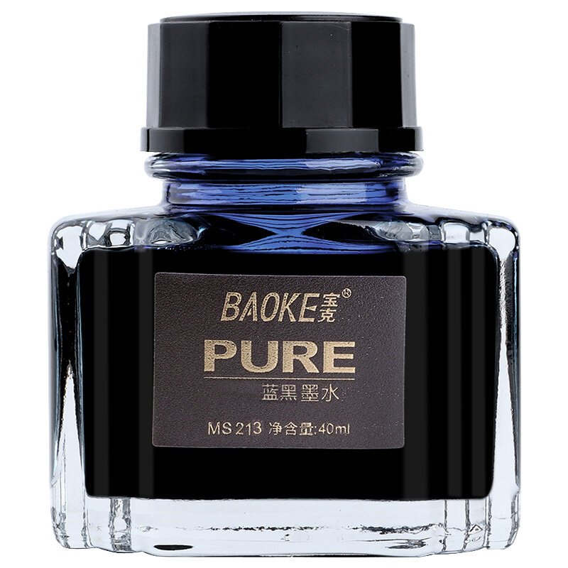 Baoke-caneta-tinteiro azul e preta, 40ml, ms213