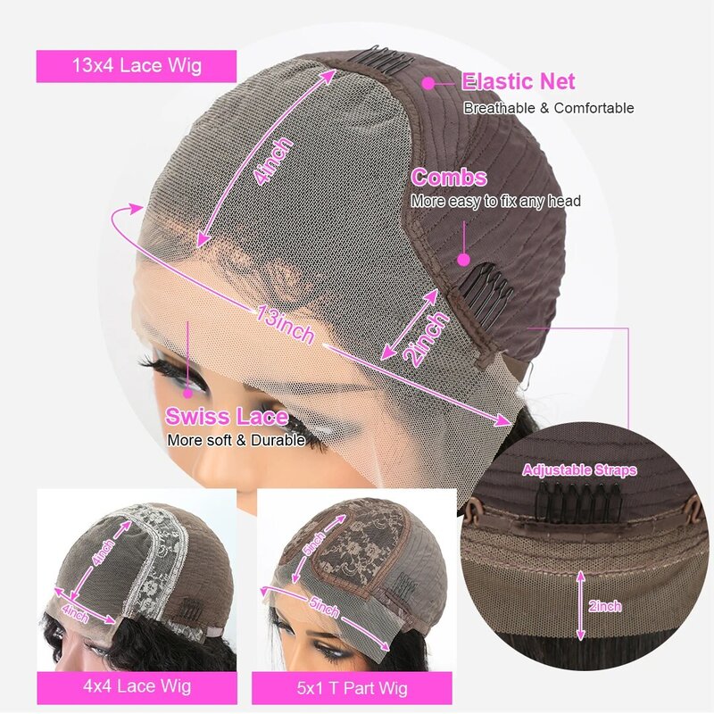 Wig Frontal Berombak Dalam Wig Pendek Rambut Manusia Wig Rambut Manusia Keriting Diskon Wig Bob Keriting Jerry Wig Rambut Keriting untuk Wanita