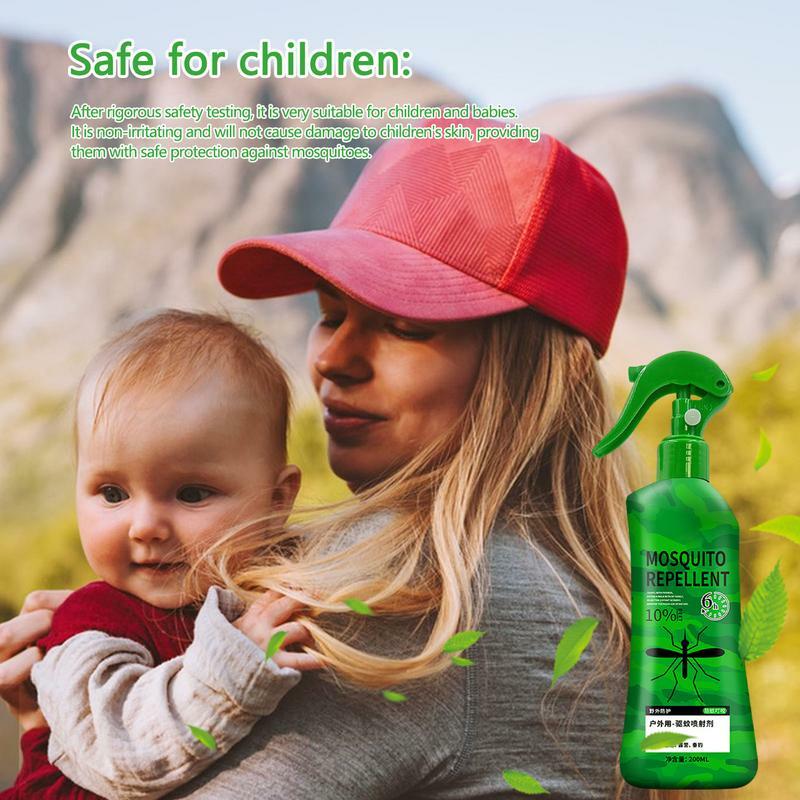 Spray anti-mordida de mosca ao ar livre, Spray doméstico para alívio de coceira, ingredientes naturais, solução sem mordida para caminhadas e churrasco