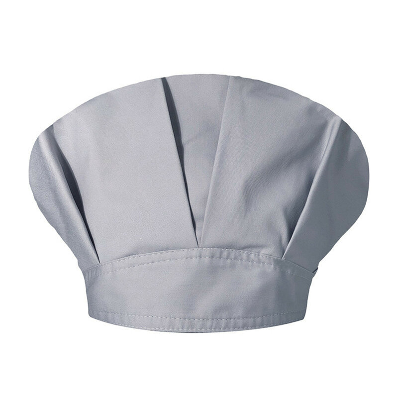 Unisex solidna kolorowa czapka kuchnia Catering olejoodporny czapka szefa kuchni kapelusz Bouffant