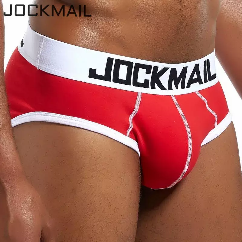 Jockmail Merk Heren Bikini Ondergoed Katoenen Klassieke Basics Sexy Mannen Slips U Bolle Calzoncillos Hombre Cueca Gay Mannen Slipje
