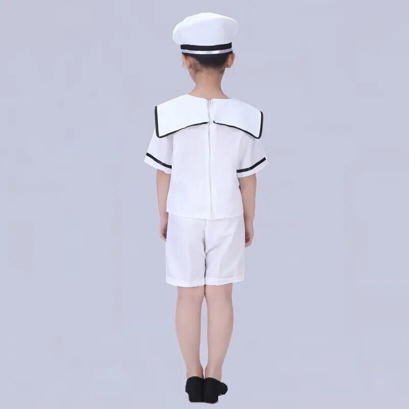 Disfraces de Cosplay de la Marina de Halloween para bebés, traje del ejército, uniforme de marinero, ropa de escenario, Ropa de baile de rendimiento