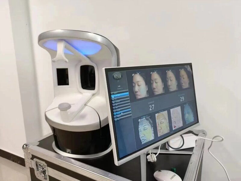 المهنية فيسيا الجلد محلل ، منظمة العفو الدولية للكشف الذكي ، مرآة سحرية ، ثلاثية الأبعاد آلة تحليل الوجه الرقمية مع الشاشة