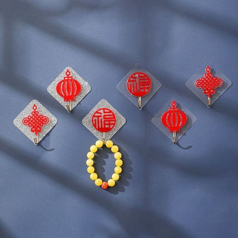 Crochet à Nministériels d Chinois Multifonction pour Porte et Fenêtre Murale, Porte-Serviettes, Accessoires de Rangement pour la Maison, 1 Pièce