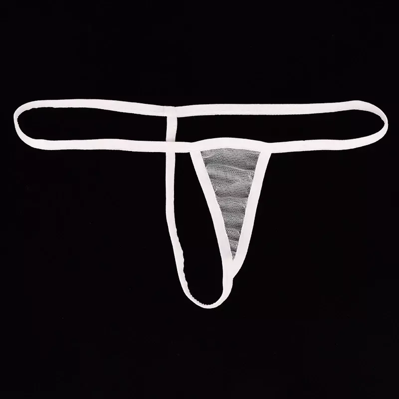 Lodowy jedwab stringi damskie z niskim stanem seksowna przezroczysta damska bielizna erotyczna mikro Mini bielizna bielizna T-back stringi
