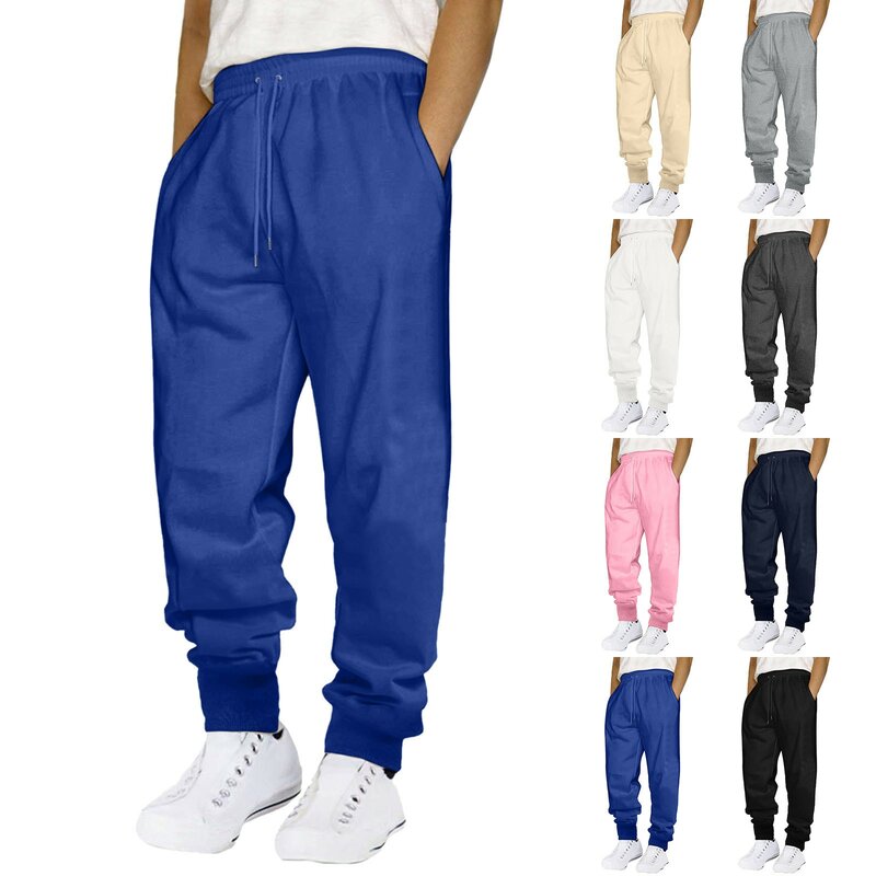 Męskie spodnie sportowe dresowe spodnie dresowe Slim Fit joggery treningowe gimnastyczne spodnie kulturystyczne Casual sznurek spodnie dresowe Plus rozmiar