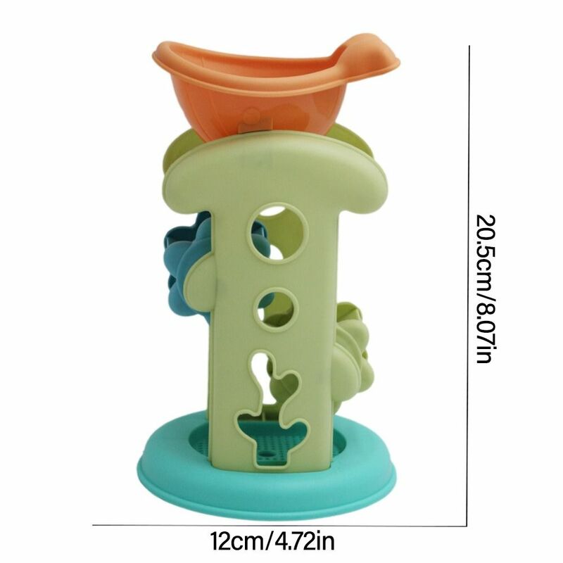 Interactive Water Toy Tool Set para Pais-Filhos, Jogo ao ar livre, Kit De Areia De Escavação, Brinquedos De Areia, Ampulheta De Praia, Pá, Ancinho, Molde, 5Pcs