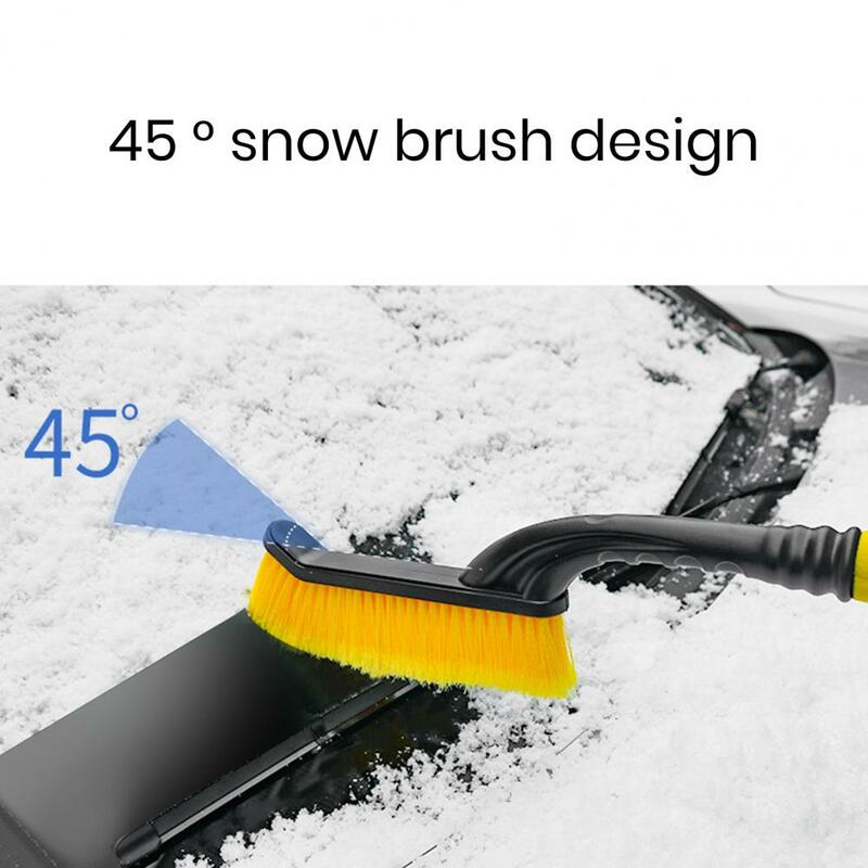Автоматическая метла для удаления снега на лобовом стекле, эффективный скребок для льда со съемной длинной ручкой, ручка из губки для авто