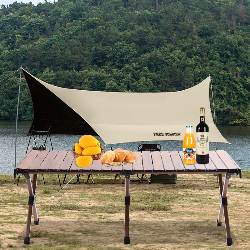 Portátil Folding Camping Picnic Tabela com um saco de armazenamento, 4-6 pessoas, piquenique ao ar livre, BBQ Party, Camping & Caminhadas Entretenimento