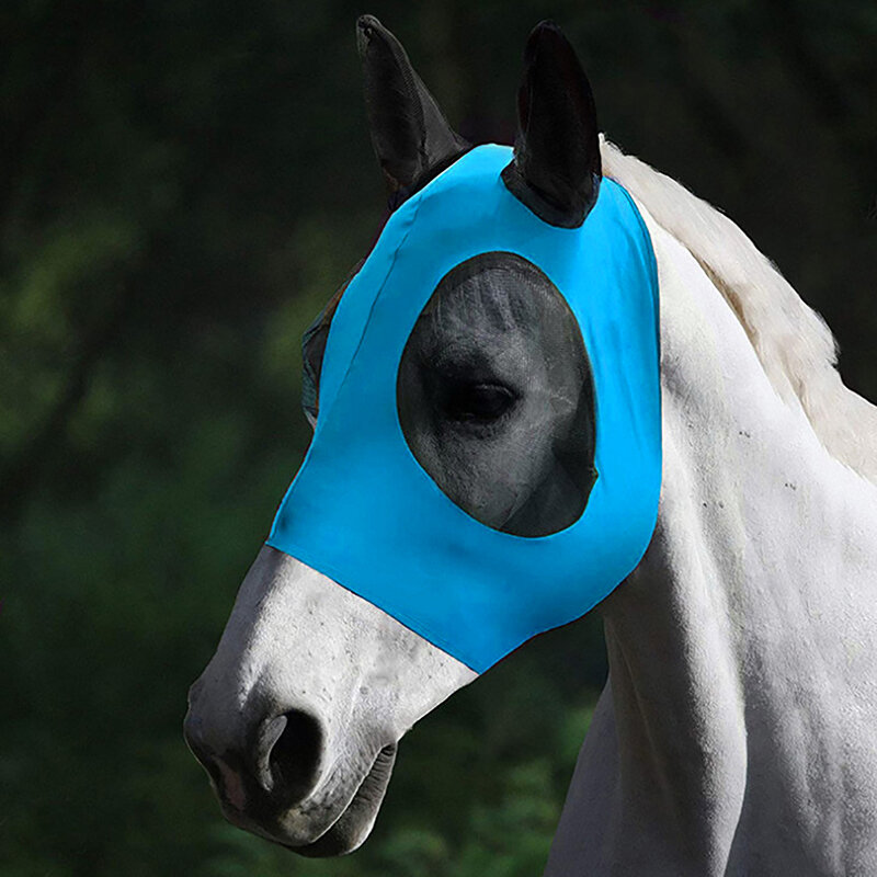 Cobertura de orelha de malha respirável para equitação, equipamento equestre, máscara de mosca, capot, máscaras líquidas, protetor