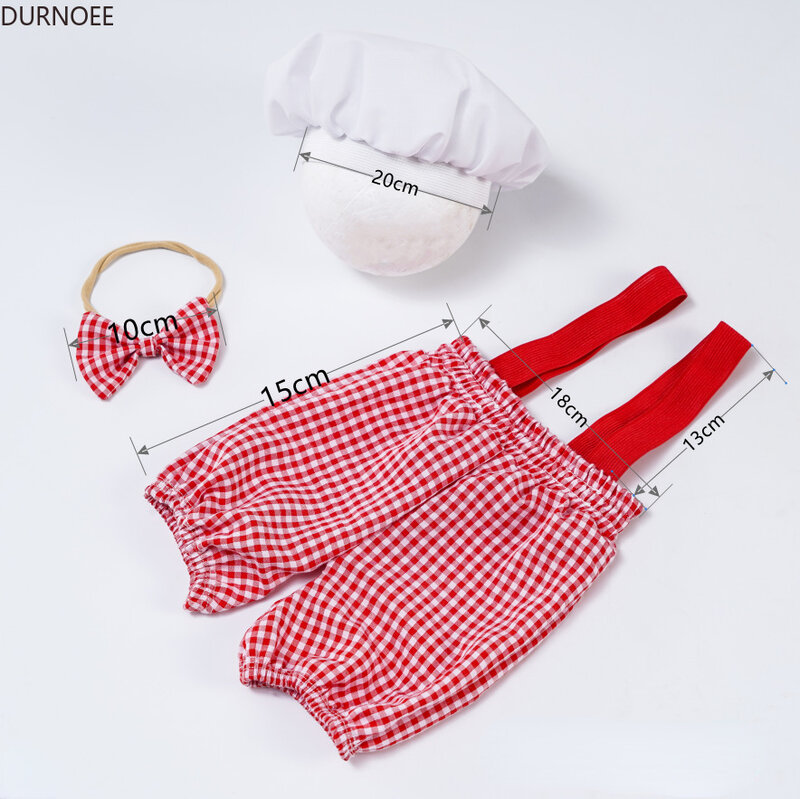 Pakaian bayi alat peraga fotografi bayi seragam koki bayi aksesori fotografi bayi