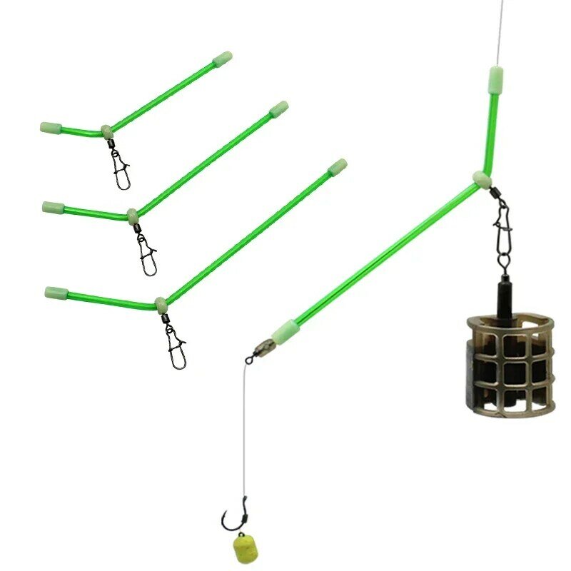 5Piece Carp Fishing Tackle Luminous Anti Tangle Leger Booms With Rolling Snap Swivel For  Feeder Cage Carp Rig Terminal Tackle