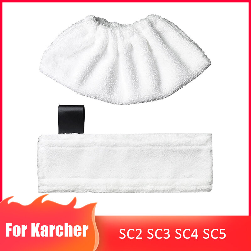Paño de limpieza para Karcher EasyFix SC2 SC3 SC4 SC5, mopa de vapor, cubierta de tela, limpiador de piso de vapor, piezas de accesorios de repuesto