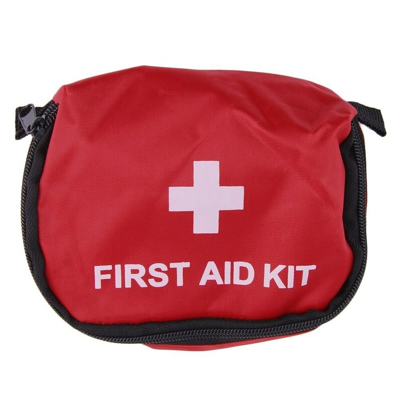 응급 처치 키트 빨간색 PVC 야외 캠핑 응급 생존 빈 가방 붕대 약물 방수 보관 가방, 0.7L