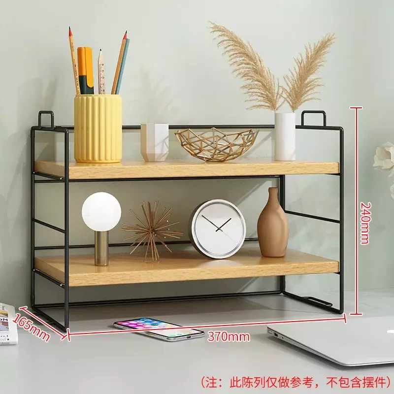 Desktop Storage Rack   Office Multi-Layer Dormitory  Organization Dining Table  Shelf Small Bookshelf
