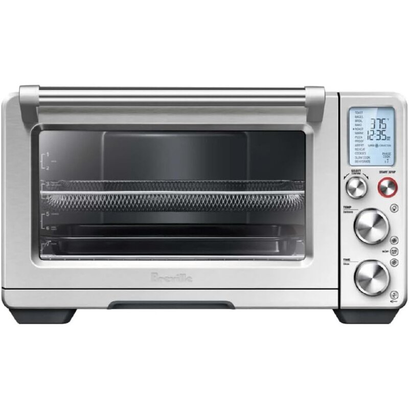 Air Fryers, Smart Oven, 13Cooking Functions, Element IQ Systeam , Brushed Stainless Steel, 17.2" X 21.4" X 12.8", Air Fryers