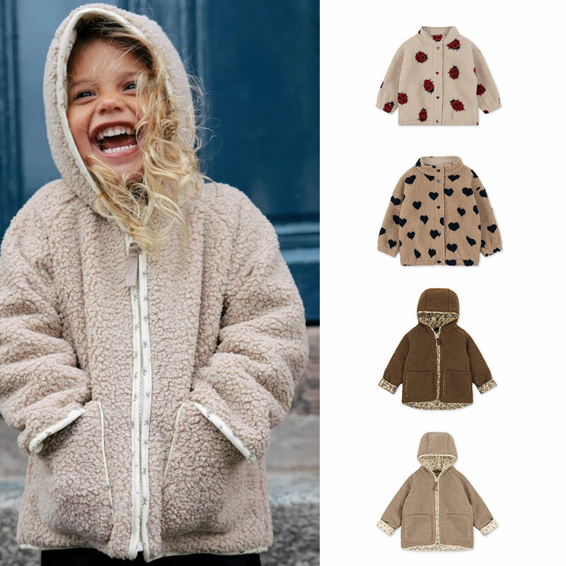 KS 브랜드 어린이 재킷, 2023 겨울 신상 만화 패션 패딩 남아 재킷, 면 따뜻한 귀여운 소녀 의류