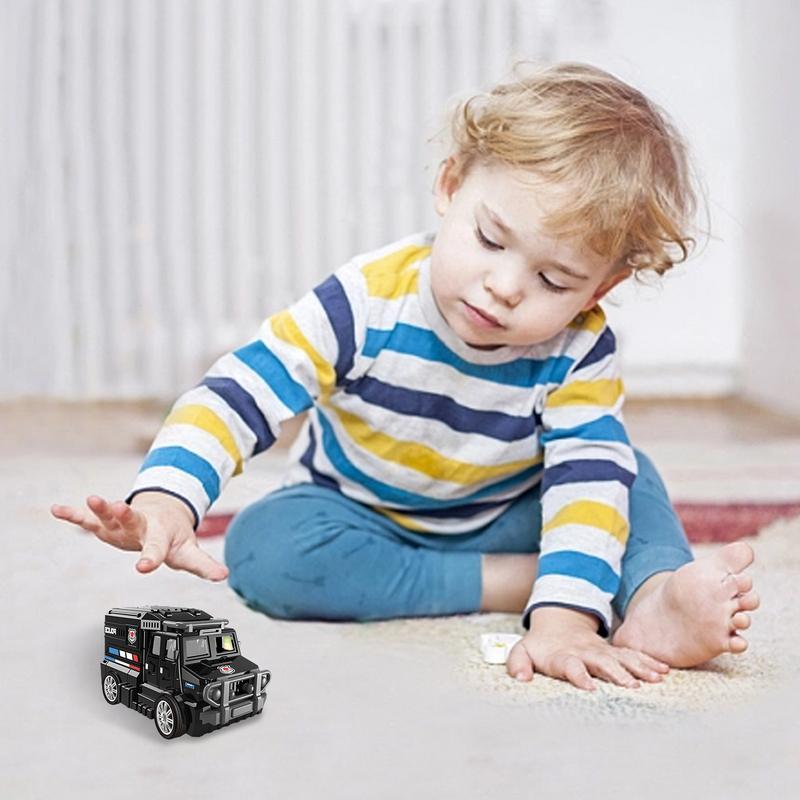 Macchinine inerziali inerziali tirare indietro i giocattoli del veicolo per i bambini in età prescolare riempitivi per borse Goody per l'interazione di ricompensa regalo festivo