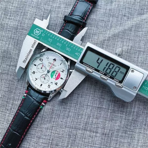 Seiko-Relógio de quartzo de edição limitada masculina, Cronógrafo multifuncional, Couro superior, Data de luxo, Moda, Novo, 2022