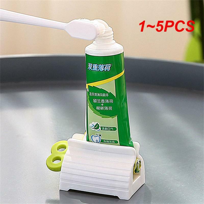 1~5PCS Multifunctional Toothpaste Tube Squeezer Press Manual Squeezed Toothpaste Clip-on Facial Cleanser Squeezer Bathroom