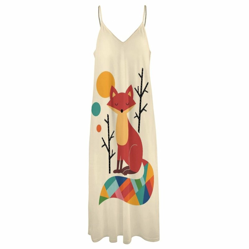 Rainbow Fox Sleeveless Dress dresses for woman 2023 summer dress woman 2023 Female dress women formal occasion dresses