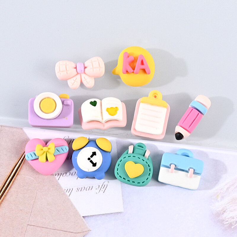 Resin Stationery Pencil DIY Crafting Material Hair Band Making Supplies Jewelry Charm Pendant Embellishments Decoration Camera