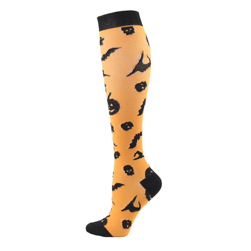 Компрессионные носки для мужчин и женщин, Спортивные Компрессионные носки для снятия симптомов усталости, снятия боли в коленях, предотвращения варикозного расширения вен
