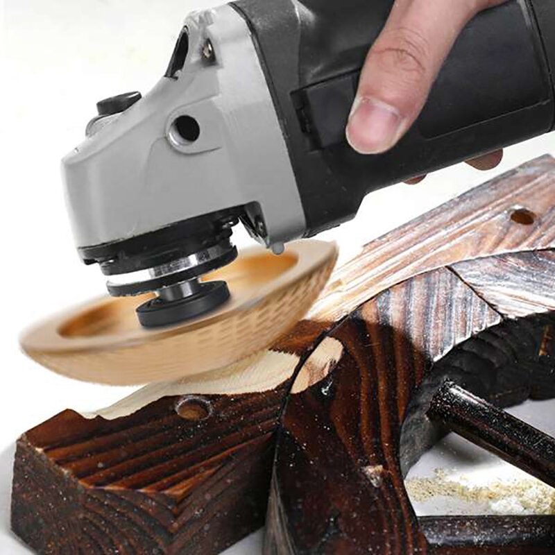 Madeira Lixar Shaping Carving Disc, Ferramenta Rotativa, Disco abrasivo para rebarbadora, Roda de moagem, 16mm, 2Pcs