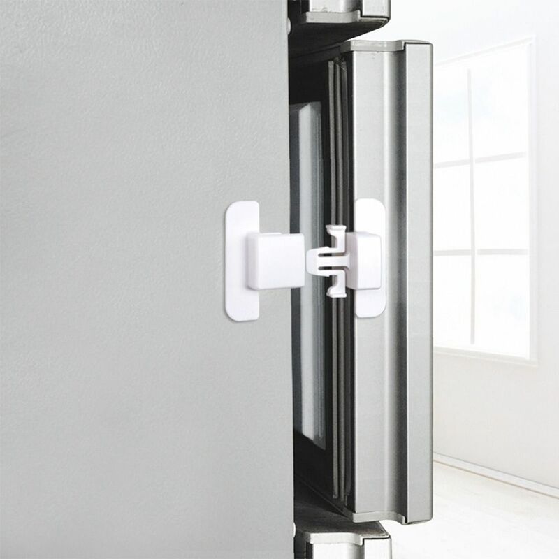Cerradura de seguridad para refrigerador y congelador, hebilla de cierre para el hogar, 2 piezas