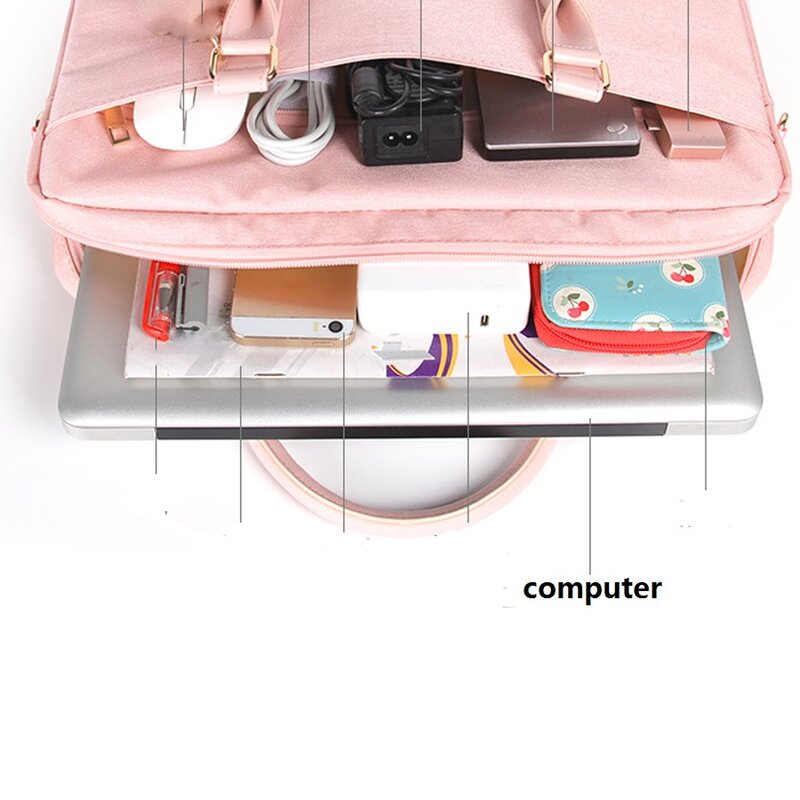 Qingxin-bolsa para ordenador portátil, maletín de 13 pulgadas
