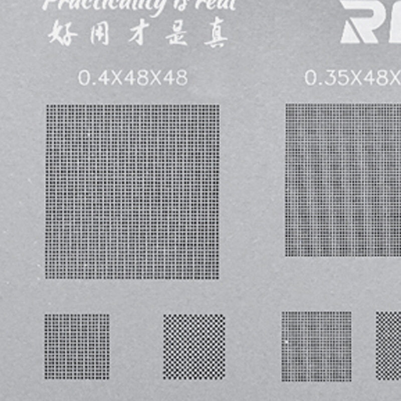 RELIFE อเนกประสงค์ BGA Stencil สำหรับ0.3/0.35/0.4/0.5/Parallel/45องศา Hole universal บัดกรี BGA Reballing Stencil Solder สุทธิ