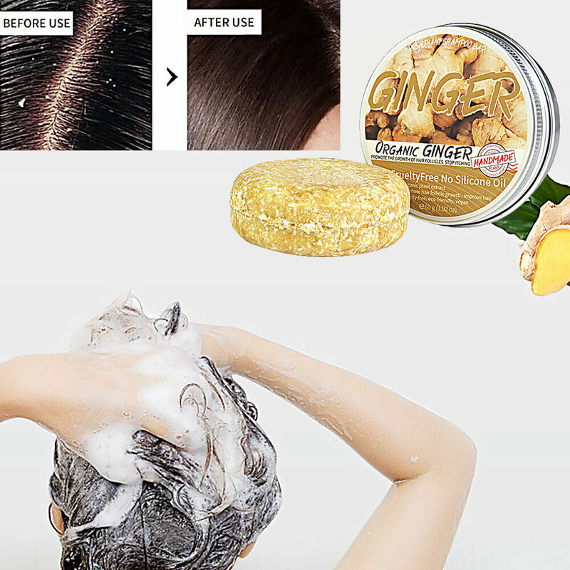 2023 nuovo coreano organico zenzero Shampoo Bar Anti perdita di capelli Shmpoo sapone cura della crescita dei capelli sapone accessori da bagno strumento per la cura dei capelli