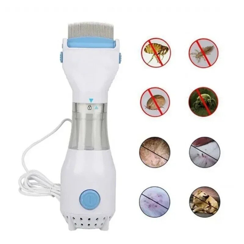 Pet Electric Lice Grabber Comb Multifunctional Physical Flea Removal Killer Brush for Cats Dogs Hair Cleaner Lice Remover Comb