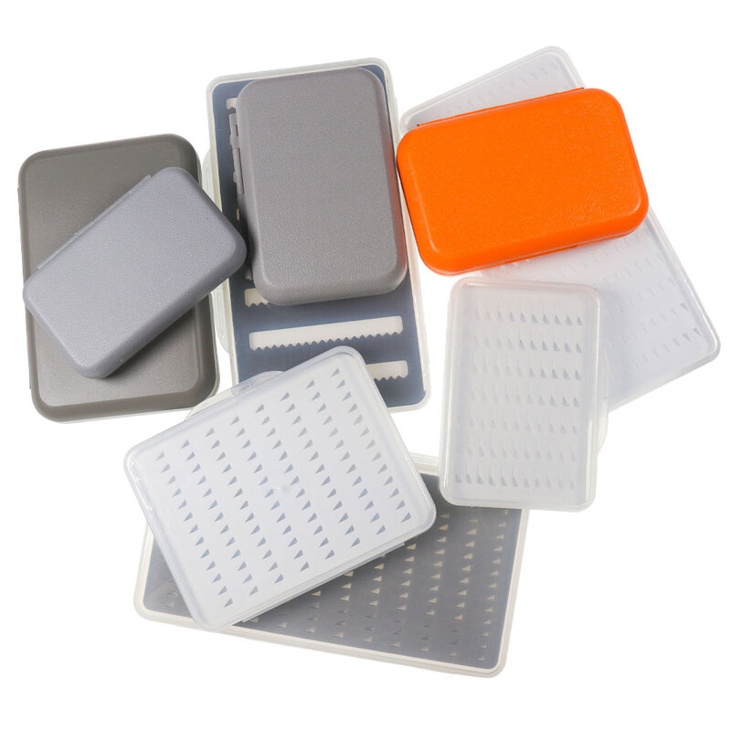 Bimoo-caja transparente ultrafina para pesca, anzuelo de pesca, señuelos, caja de almacenamiento de cebo, contenedor de aparejos