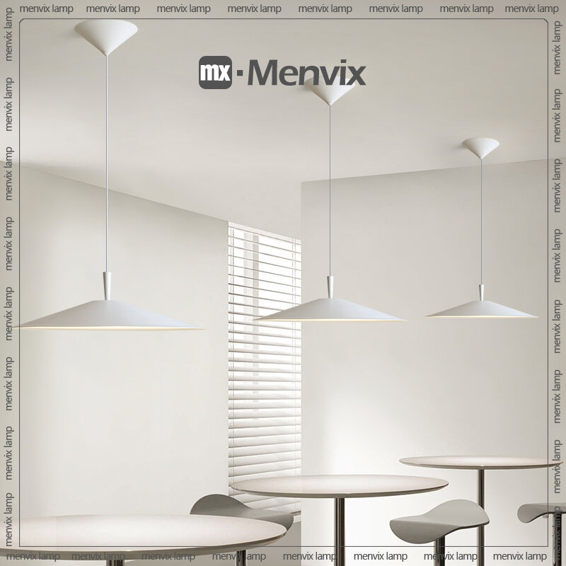 Menvix-Nordic Design LED Luzes Pingente, Preto para Mesa, Sala de Jantar, Cozinha, Luminária Pendurada, Home Art Decor, Lusters de Iluminação