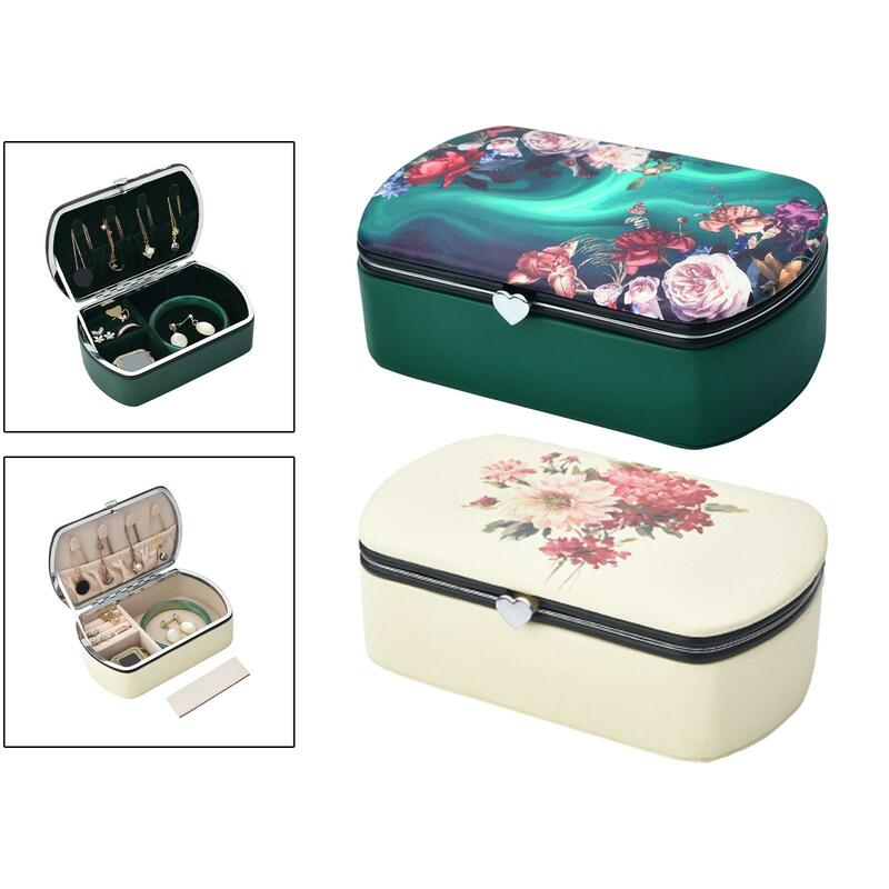 Portable Jewelry Travel Case para Mulheres, Display Storage Holder Box, Organizador para Colares, Pingente, Relógios, Girls Gift