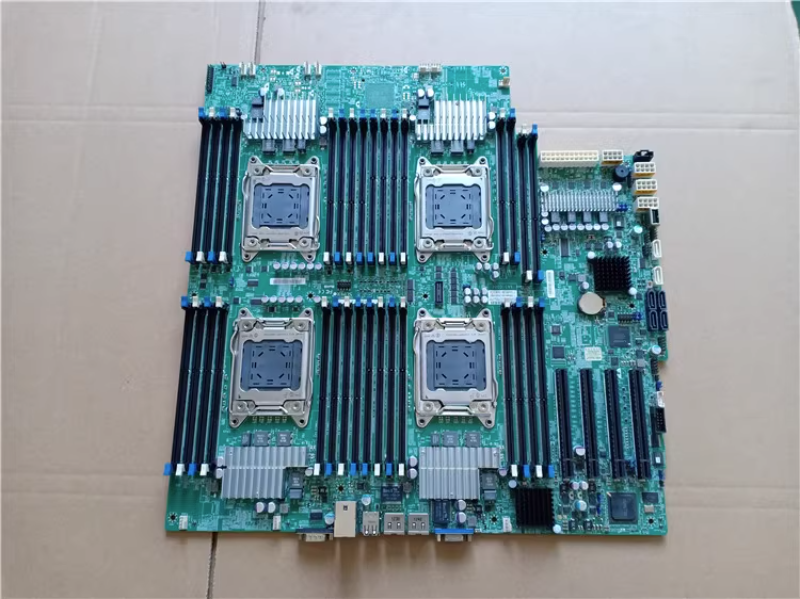 X9QRI-F + placa base, 4 vías, CPU 4600 V2, estación de trabajo, se muestra con la máquina original