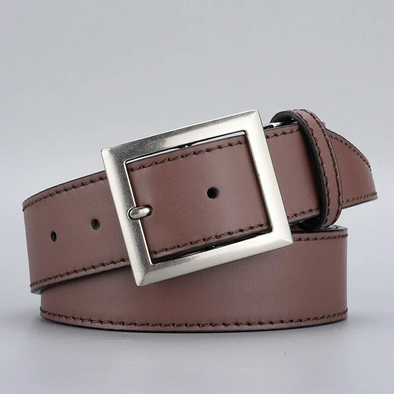 Male Faux Leather Belt Without Holes Cowboy Jeans Fashion Men Pu Leather Belts Business Waist Strap Belts Accessories Wholesale